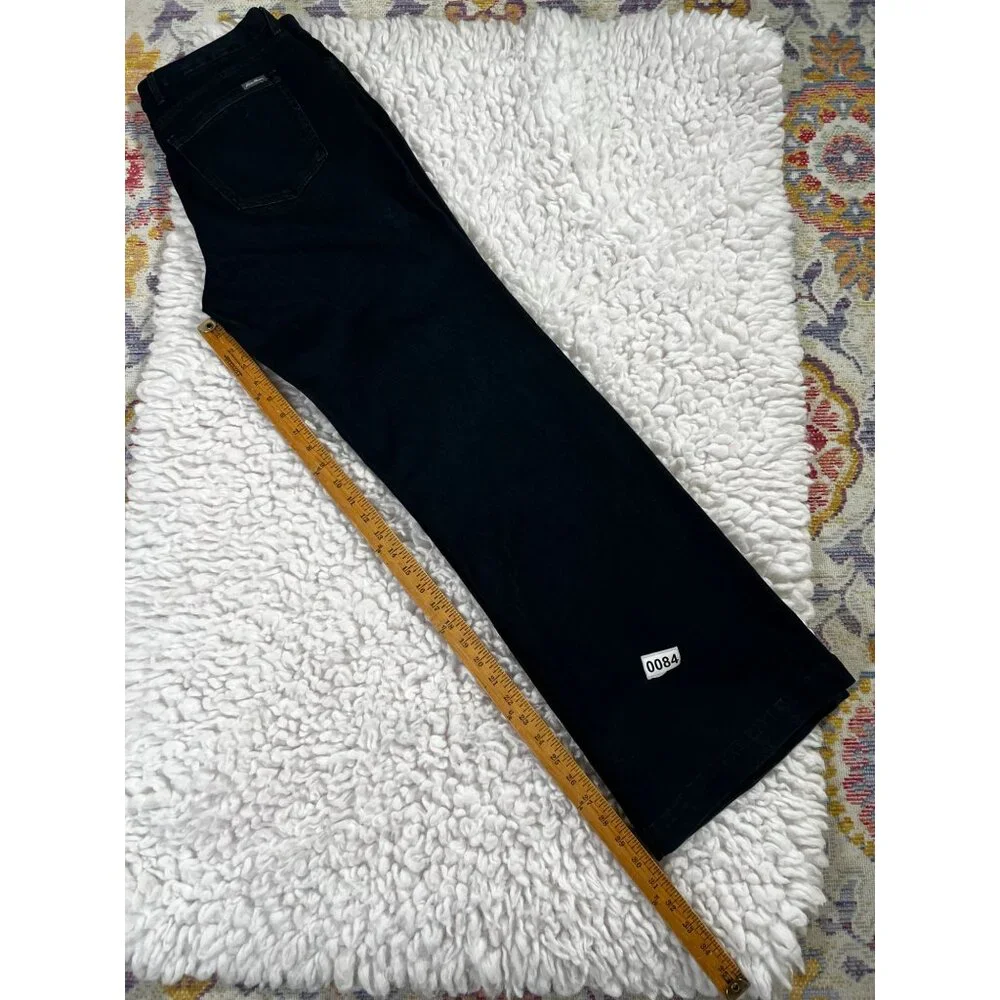 Eddie Bauer Slightly Curvy Jeans Sz 14 Womens Slim Straight  Dark Wash - Picture 3 of 12